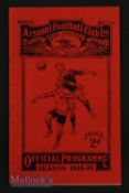 1935/36 Arsenal v Leeds United Div 1 match programme 2 May 1936 rusty staple, o/wise good.