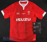 Squad-signed WRU Rugby Jersey A, Autumn 2020: Brand new WRU Official Merchandise, Limited Edition