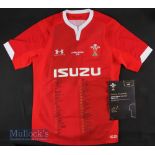 Squad-signed WRU Rugby Jersey A, Autumn 2020: Brand new WRU Official Merchandise, Limited Edition