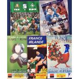 France & Italy Home Rugby Programme Selection (5): France v England 1998 & v Ireland 1996 & 1998;