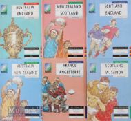 1991 Rugby World Cup Final etc Programmes (6): A5 glossy packed issues from Australia’s win over