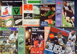 1997 NZ All Blacks in UK Rugby Programmes Set (10): Complete collection of nine issues from the