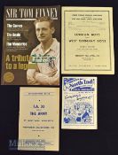 1955 London Boys v West Germany Boys football programme featuring Greaves, plus 1958 FA XI v The