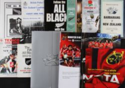 NZ in the UK Rugby Programmes etc (9): Terrific large folder from the then-new Thomond Park, for the