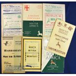 1951-2 S Africa in GB & I Rugby Programmes (7): Seven issues from the Springboks’ powerful march