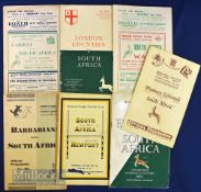 1951-2 S Africa in GB & I Rugby Programmes (7): Seven issues from the Springboks’ powerful march
