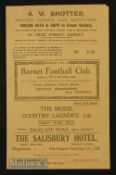 1931/32 Barnet v Queens Park Rangers FAC match at Underhill 28 November 1931, 4 pages, slight edge