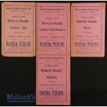 1934/35 Dulwich Hamlet home match programmes 1st team v Oxford City; reserves v London