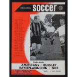 1960 American Soccer League New York Americans v Burnley & Bayern Munich v Nice double issue 4 June.