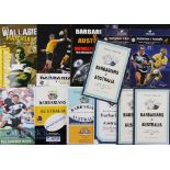 1958-2011 Barbarians (inc ‘Away’) v Australia Rugby Programmes (12): Inc some large format, a