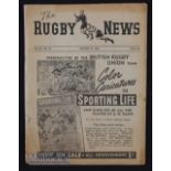 Very Rare 1950 British & I Lions v Metropolitan (Sydney) Rugby Programme: Rarely seen, from the