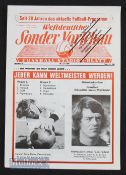 1974 World Cup Sonder Vorfchau programme 26 June 1974 covering Holland v Argentina and West