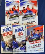 2000-on France v Others Rugby Programmes (5): v Fiji (Marseilles) & Argentina (Paris) 2014; v