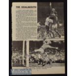 1968/69 George Best Signed Magazine Page featuring Best and England signatures to one side, the