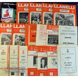 Llanelli home Rugby Programmes 1970-1997 (25): To incl v Australia 1966, South Africa 1970 and NZ (