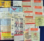 Selection of Crewe Alexandra home football tickets mainly FAC matches to include 1989 Aston Villa,