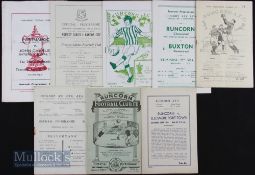 Selection of Runcorn FC home programmes 1948/49 Ellesmere Port, 1952/53 Rhyl plus insert, 1955/56