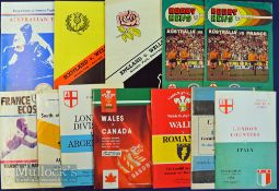 Overseas Visitors Rugby Programme Selection (12): London Counties and Cardiff v Italy 1955 & 1956;