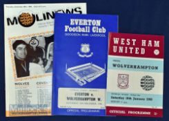 1968/69 Wolves postponed match programme issues to include home Coventry City (26 December), and