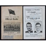 1937/1943 Rugby Programmes from NZ: Otago v Southland July ‘37 (lacking covers but v detailed with