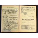 1901 Sheffield Cup Final at Bramhall Lane, Sheffield United (reserve) v Channing Rovers 30 March