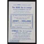 War time 1944 Army v Ireland 23 April 1944 at Dublin. Good.