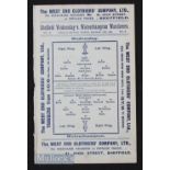 1904/1905 Sheffield Wednesday v Wolverhampton Wanderers at Owlerton, Sheffield 10 September 1904,