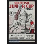 1949 Scottish Junior Cup Final Auchinleck Talbot v Petershill at Hampden 21 May. Good.