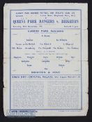 1941/42 Queens Park Rangers v Brighton & Hove Albion, London War League at Loftus Road, 13