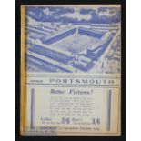 1938/39 Everton v Portsmouth Div. 1 match programme 17 September 1938 at Goodison. Tape to spine,