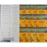 1961/62 Collection of Wolverhampton Wanderers home league match programmes, also includes WBA.