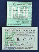 Scarce Rugby Tickets, 1940s/70s England and Ireland (2): Long sought 1948 Grand Slam season for