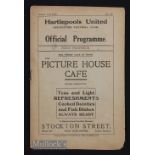 1921/22 Hartlepools Utd v Stalybridge Celtic Division 3 (N) 1st league season for both clubs 2