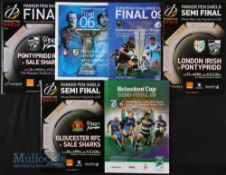 European Cup etc Rugby Programmes (6): Three finals of the European Challenge Cup or earlier