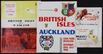 1966 British and I Lions Programmes in N Zealand (3): The Lions’ clashes with Auckland, and (two