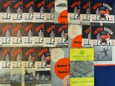 1958/59 Manchester Utd home match programmes no. 1 – 24 (full season) including no. 23 Manchester