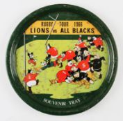 1966 British Lions v All Blacks Souvenir Rugby Tray: No auction complete without this item, the