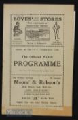 1938/39 Scarborough v Burton Town Midland League match programme 21 February 1939. Good.