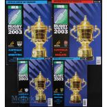 2003 Rugby World Cup Final etc Programmes (4): Iconic moments recalled, England’s final victory over