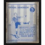 1928/29 Brighton & Hove Albion handbook full of stats photos and general information including