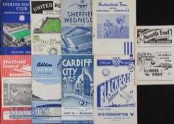 1954/55 Wolverhampton Wanderers away match programmes to include Everton, Newcastle Utd, Bolton