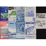 1954/55 Wolverhampton Wanderers away match programmes to include Everton, Newcastle Utd, Bolton