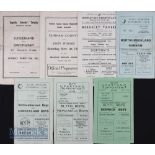 Selection of schools programmes 1952 Sunderland v Birmingham boys, 1952 Durham County v East