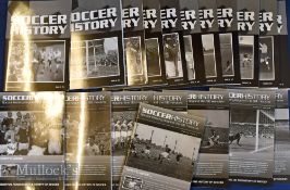 Soccer History Magazine – complete set of all 44 published editions 2002-2019, in mint condition (