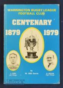 Warrington Centenary Book 1979: Substantial softback history of the 100 years from 1879 by Bill