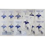 Collection of Lowestoft Town home match programmes v Harwich & Parkeston 1946/47, 1947/48, Tottenham