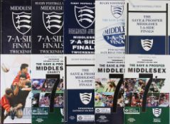 Middlesex Sevens Rugby Programmes 1970s-1990s (10): Increasingly collectable, the issues for this
