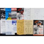 Selection of FA Youth Cup programmes to include 1957/58 Wolves v Leicester City, Manchester Utd v