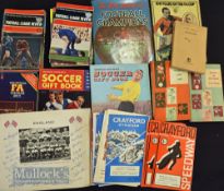 Collection of football ephemera to include 1960 England team photograph with printed signatures (the