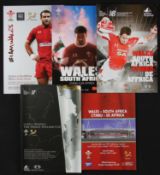 Wales v S Africa Recent Mint Rugby Programmes (5): Issues from 1999 (Millennium opening, 1st win